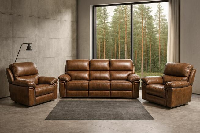 Luksus w Twoim salonie – komplet skórzany DAKOTA