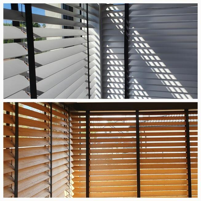 Żaluzje Drewniane Bambusowe 50mm 65mm Piaseczno okolice