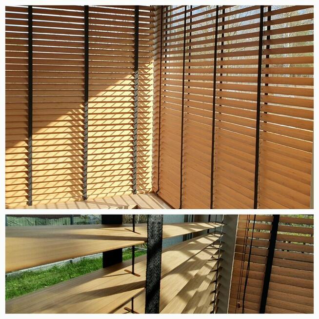 Żaluzje Drewniane Bambusowe 50mm 65mm Piaseczno okolice