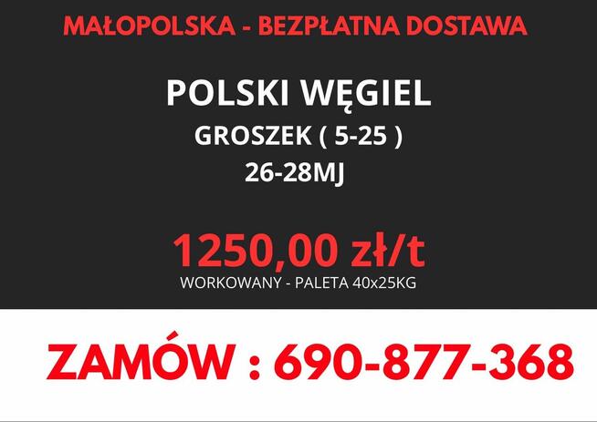POLSKI WĘGIEL : GROSZEK 5-25, 26-28MJ NOWE BRZESKO I OKOLICE