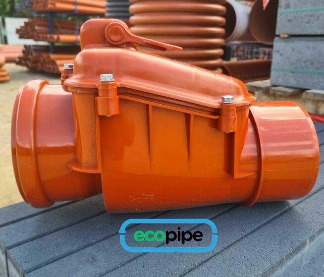 Zasuwa burzowa fi 110 - zawór zwrotny kanalizacja Częstochowa