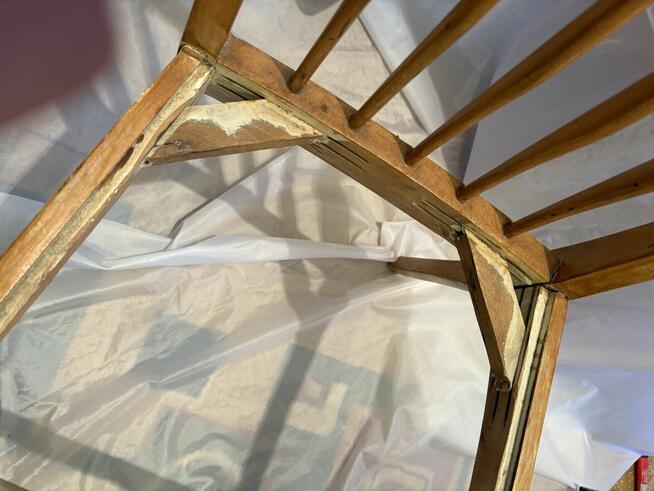 Modernistyczne krzesła PRL Rajmund Hałas - 2 szt