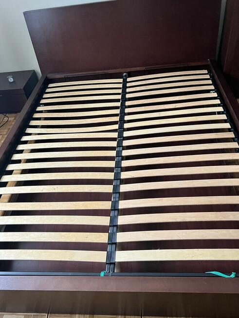 Łóżko +dwie komody Paged Meble okleina drewniana naturalna w