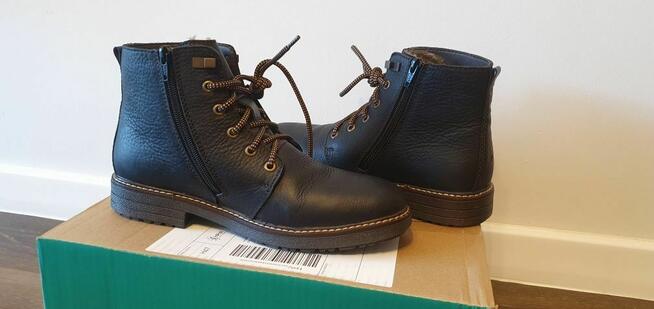 Buty trzewiki kozaki ocieplane NOWE RIEKER r.40 skora nat.