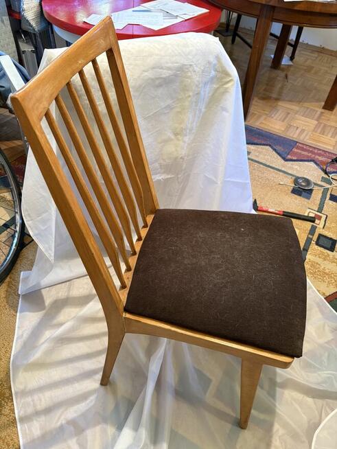 Modernistyczne krzesła PRL Rajmund Hałas - 2 szt