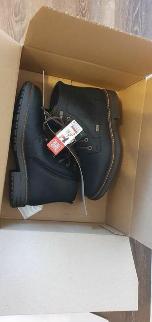 Buty trzewiki kozaki ocieplane NOWE RIEKER r.40 skora nat.