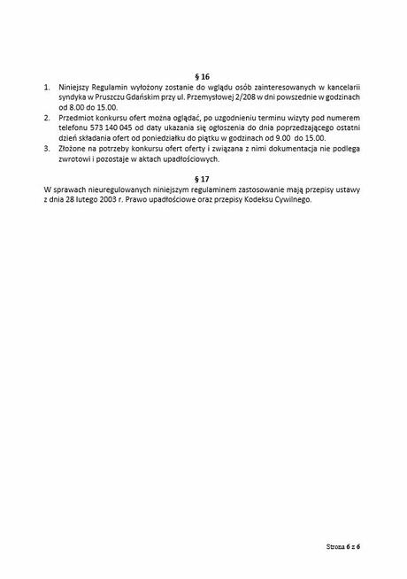 Syndyk sprzeda garaż spółdzielczy własnościowy, Czersk