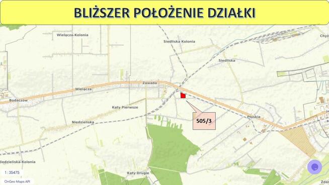 DZIAŁKA ZAWADA k. ZAMOŚĆ rolno-budowlana woj. lubelskie, spr