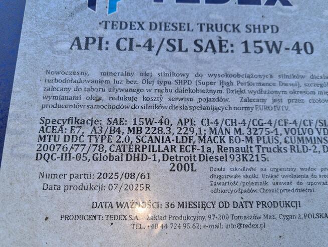 Sprzedam Oleje antyadhezyjne, hydrauliczne oraz silnikowe be