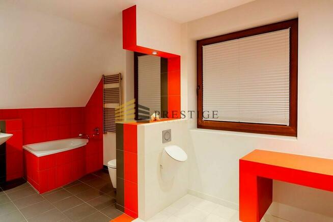 Nowoczesny dom w zabudowie bliźniaczej - Wilanów