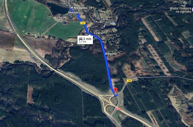 Działka Niedalino gm. Świeszyno, Niedalino