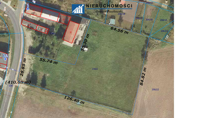 Działka budowlana Kłębanowice gm. Radwanice,