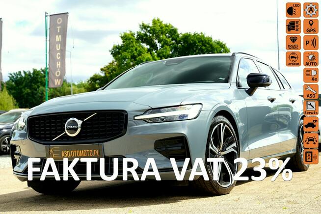 Volvo V60 R DESIGN acc FUL LED skóra nawi ALUSY el.klapa hak NOWY MODEL