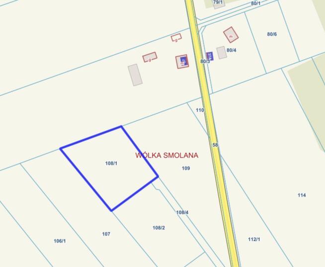 Działka rolna Wólka Smolana gm. Brochów,