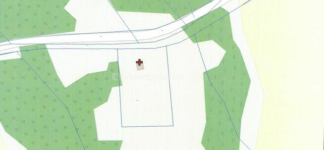 Działka siedliskowa z domem o powierzchni 57 arów