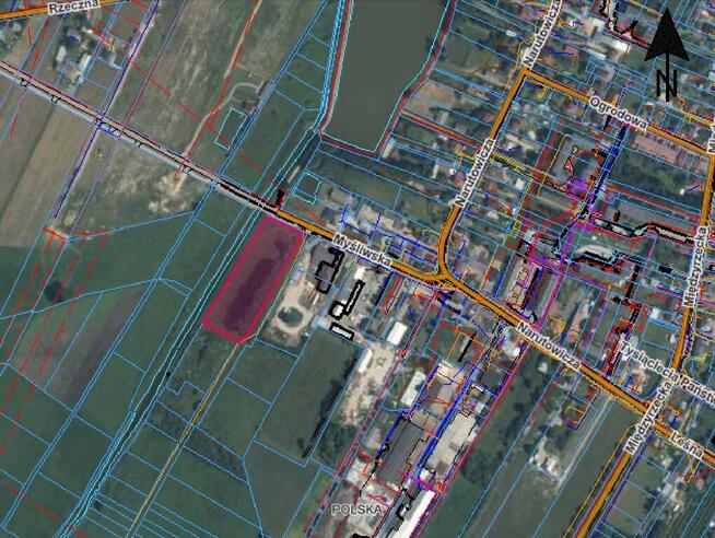 Grunt rolny 7239 m², Łosice, ul. Myśliwska