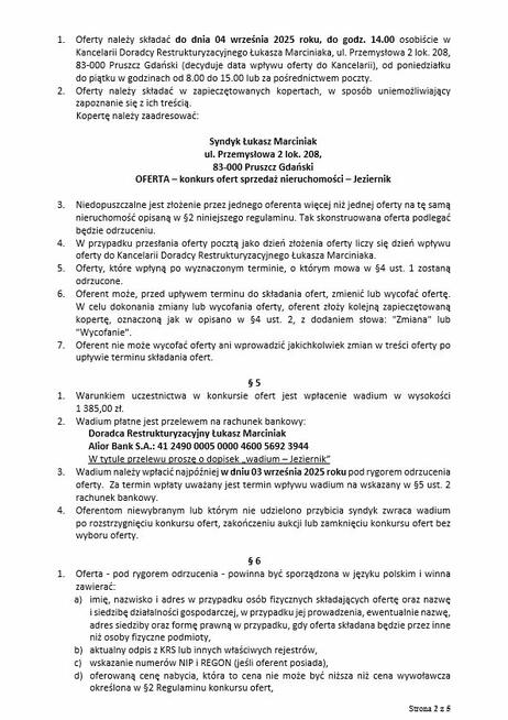 Syndyk sprzeda udział 1/8 nieruchomości - Jeziernik, Ostasze