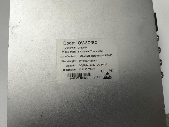 konverter optyczny do kamer 8 kanałowy