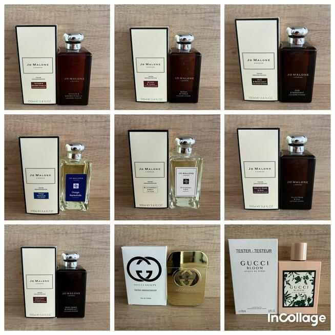 Testery oryginalnych perfum, nowe i fabrycznie zapakowane w