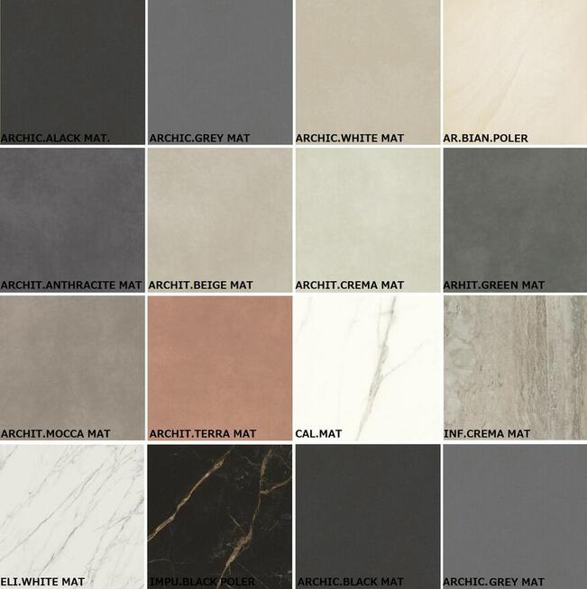 gres 59,8/59,8 cm rektyfikowany matowy satynowy