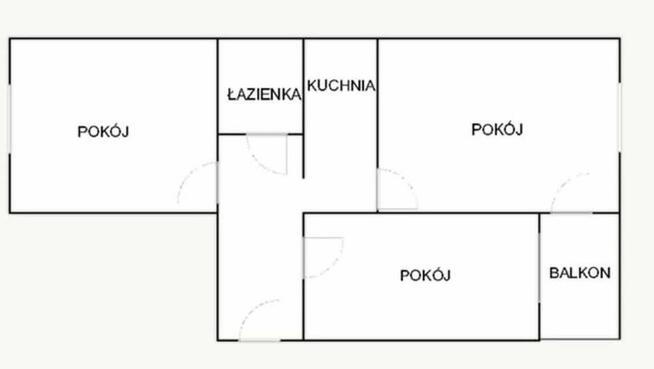 Do wynajęcia 3 pokojowe mieszkanie z balkonem, os. Avia.