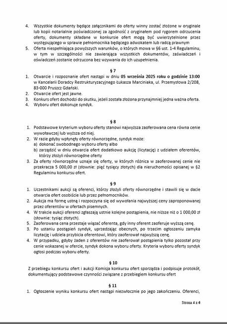 Syndyk sprzeda garaż spółdzielczy własnościowy, Czersk