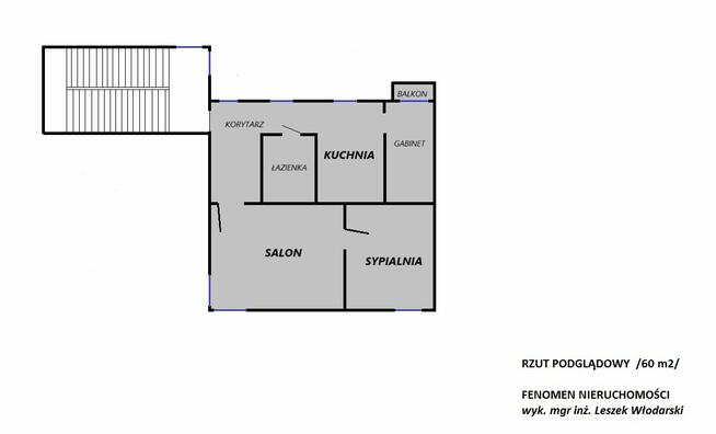 Mieszkanie 3 pokojowe z balkonem