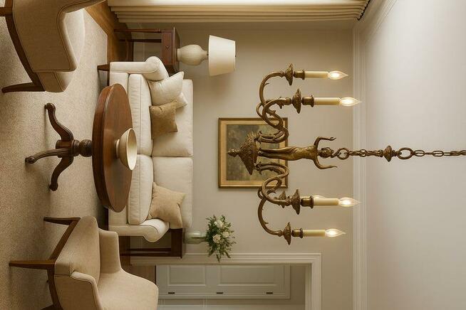 Sprzedam stary mosiężny żyrandol