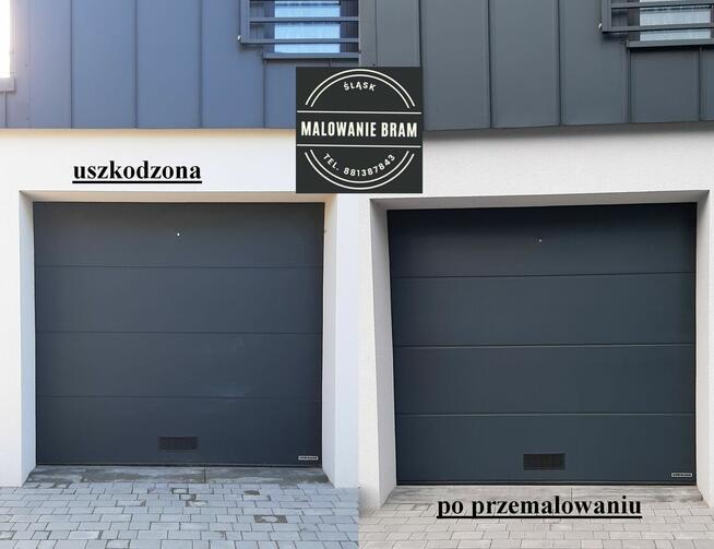 Malowanie BRAMA GARAŻOWA segmentowa NAPRAWA serwis RENOWACJA