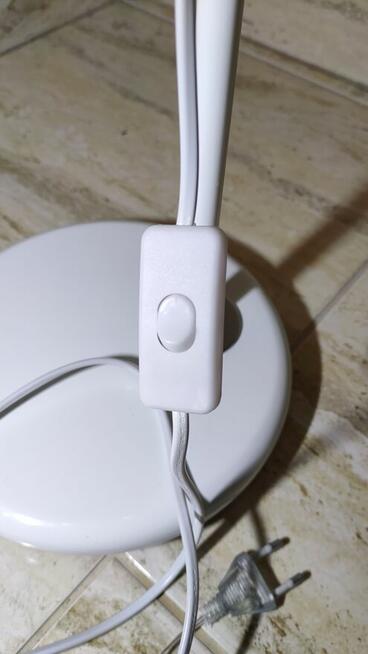 Lampa podłogowa - biała / wysokość 135 cm