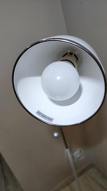 Lampa podłogowa - biała / wysokość 135 cm