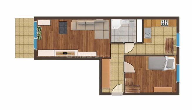 2 pokoje 47,1 m² Świetna lokalizacja!