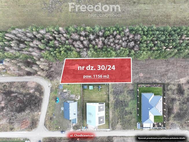 Działka 1156 m2 z mpzp niedaleko PKP S.Miłosna
