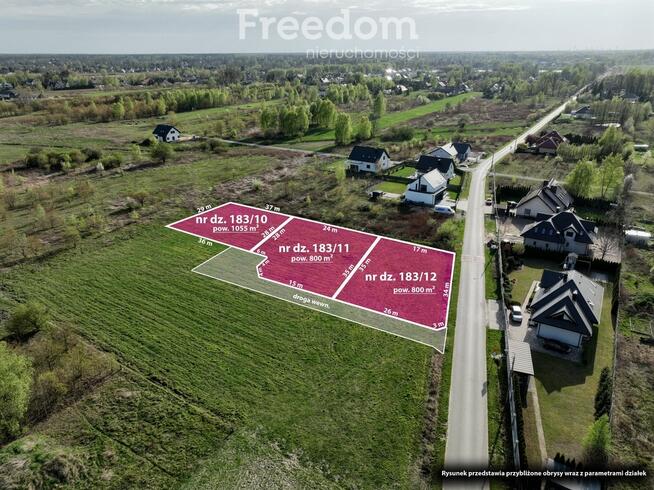 Działka 2655 m2 pod 3 domy, mpzp, media