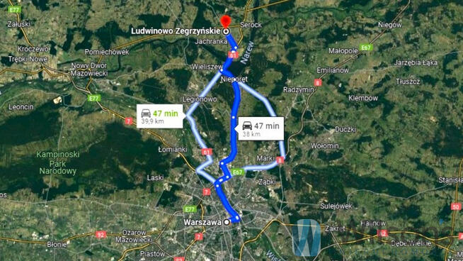 Działka budowlana Ludwinowo Zegrzyńskie gm. Serock,