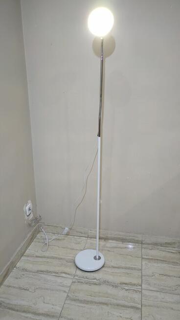 Lampa podłogowa - biała / wysokość 135 cm