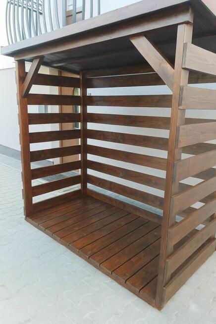 Drewutnia domek na drewno wiatka