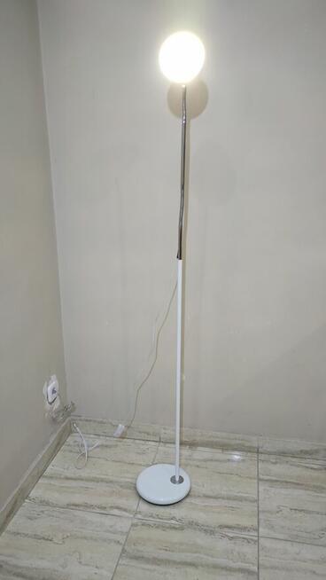 Lampa podłogowa - biała / wysokość 135 cm