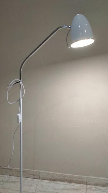 Lampa podłogowa - biała / wysokość 135 cm