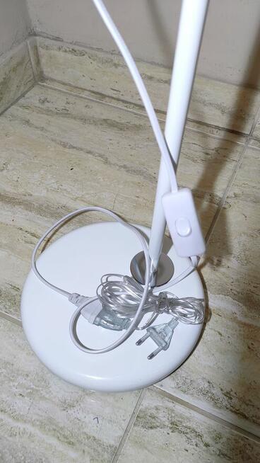 Lampa podłogowa - biała / wysokość 135 cm