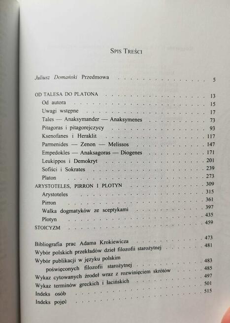Adam Krokiewicz Zarys Filozofii Greckiej