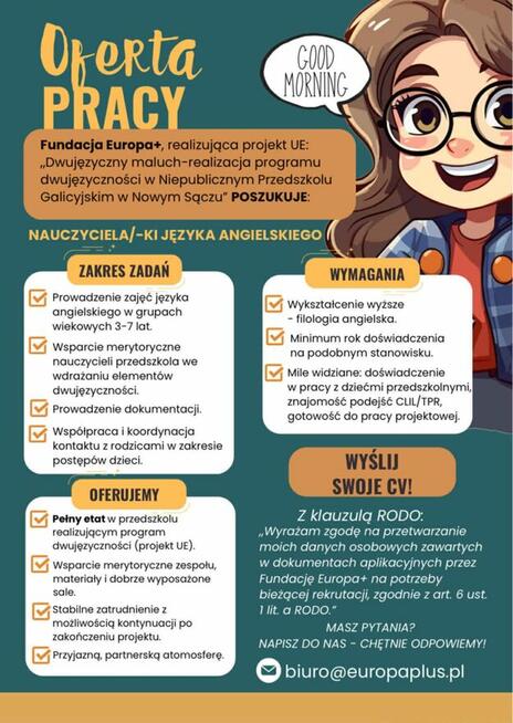 NAUCZYCIEL JĘZYKA ANGIELSKIEGO