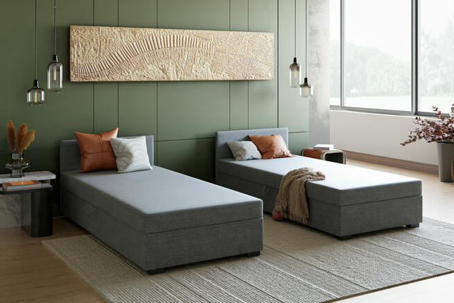 Tapczan jednoosobowy EKO łóżko hotelowe sofa kanapa HIT