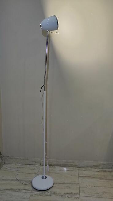 Lampa podłogowa - biała / wysokość 135 cm
