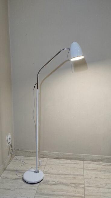 Lampa podłogowa - biała / wysokość 135 cm