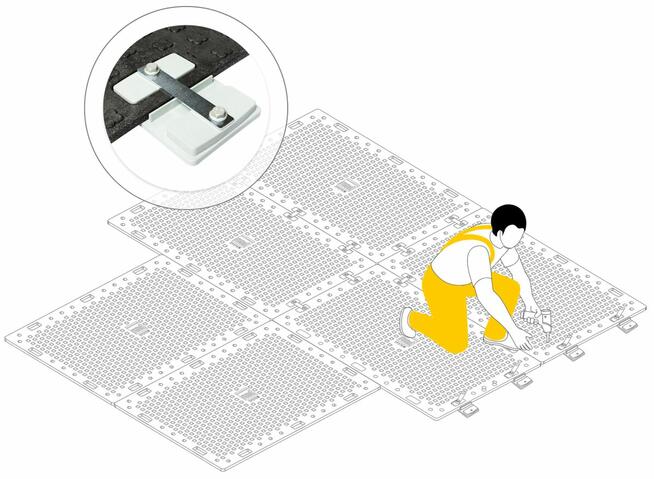 Płyta drogowa mata 120x4x240 cm czarna do 100 ton z mieszank