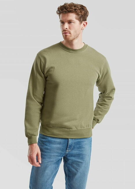 Bluza set-in BEZ KAPTURA niebieska FRUIT of the LOOM