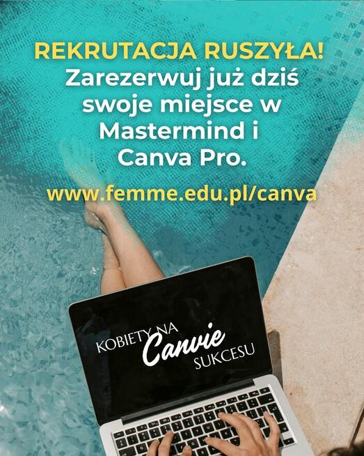 Dofinansowane wsparcie dla kobiet w biznesie (Canva Pro)