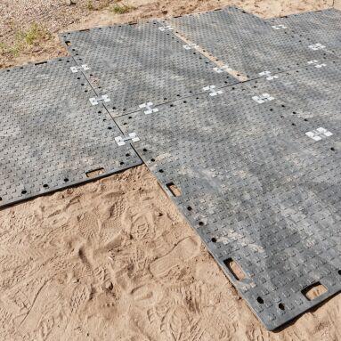 Płyta drogowa mata 120x4x240 cm czarna do 100 ton z mieszank