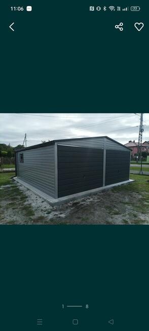 Garaż Blaszany 6x6 dwuspadowy